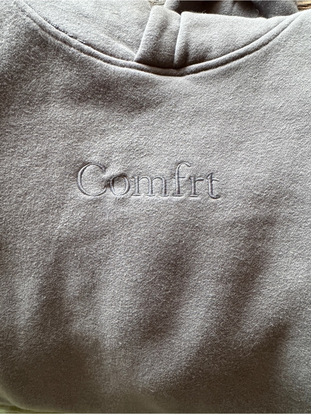 Comfit Women's Gray Track Joggers - Relaxed Fleece Jogger set - Picture 2 of 3